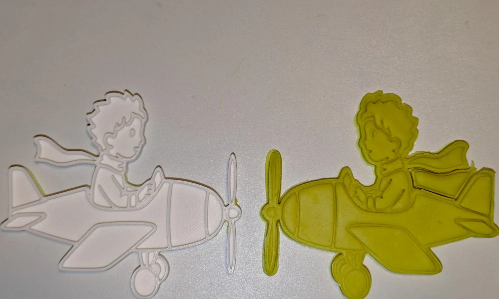 3D Tištěné Vykrajovátko – Malý princ v letadle (inspirováno příběhem)