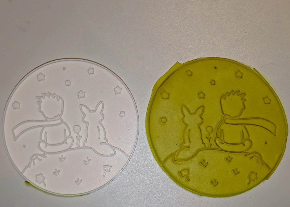 3D Tištěné Vykrajovátko – Princ a liška na planetce (inspirováno příběhem)