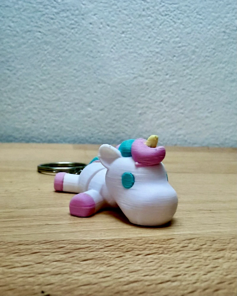 3D klíčenka Jednorožec