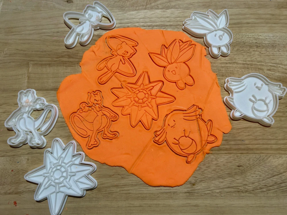 3D Tištěná Vykrajovátka – Pokémon Edice (inspirováno postavičkami Pokémon)