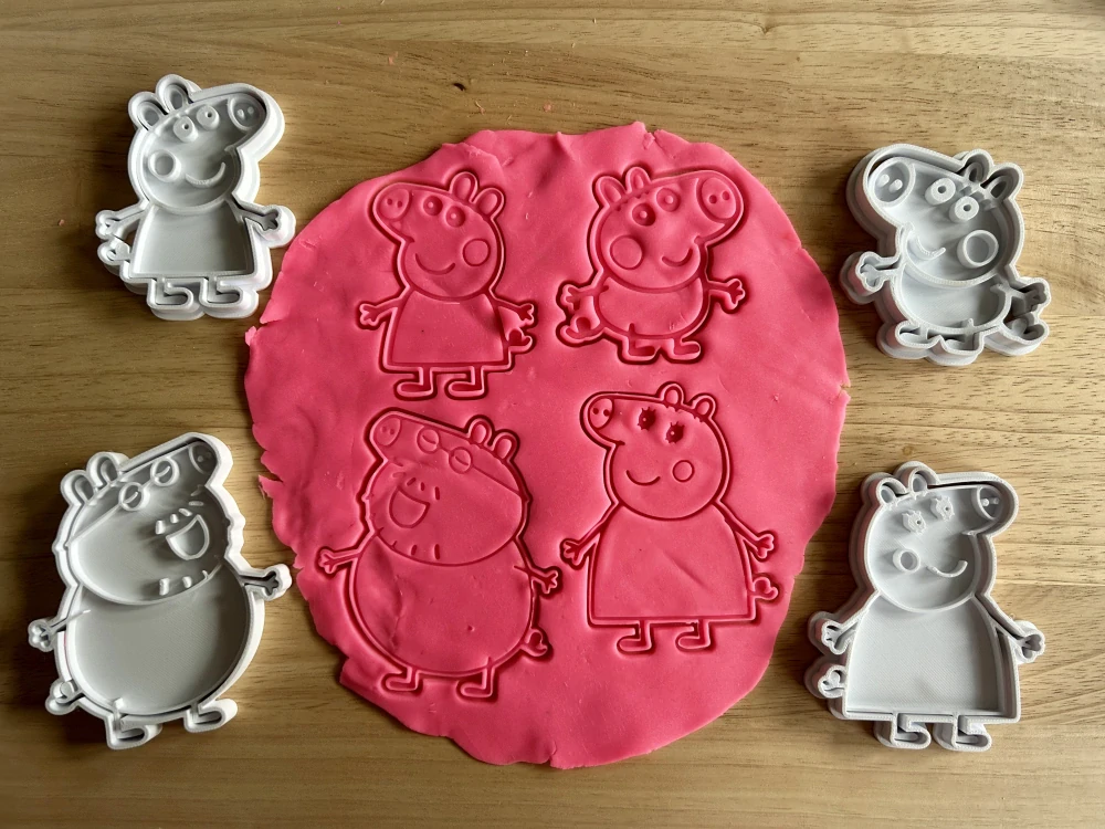 3D Tištěná Vykrajovátka – inspirováno pohádkou Peppa Pig