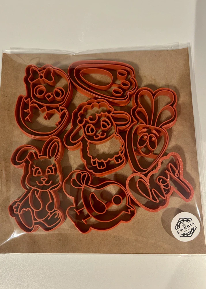 3D Tištěná Vykrajovátka – Velikonoční sada