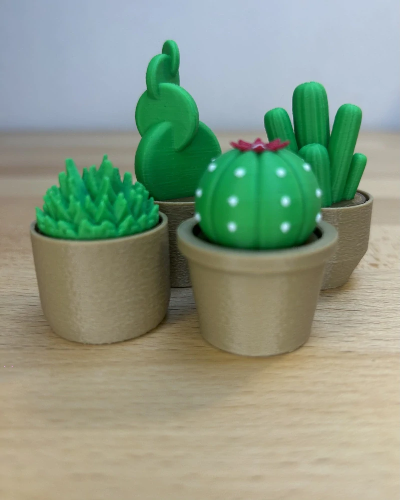 Kaktusové clickery – set 4 ks