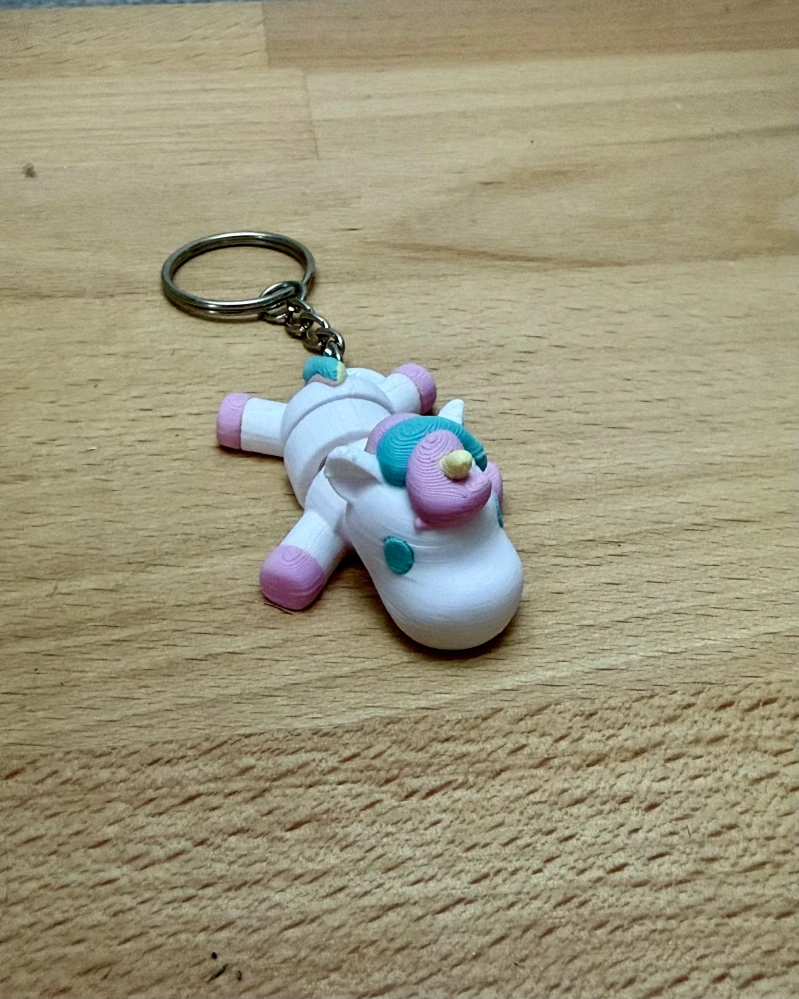 3D klíčenka Jednorožec