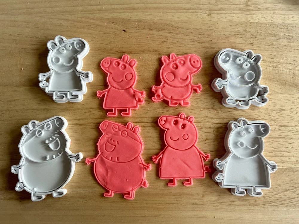 3D Tištěná Vykrajovátka – inspirováno pohádkou Peppa Pig