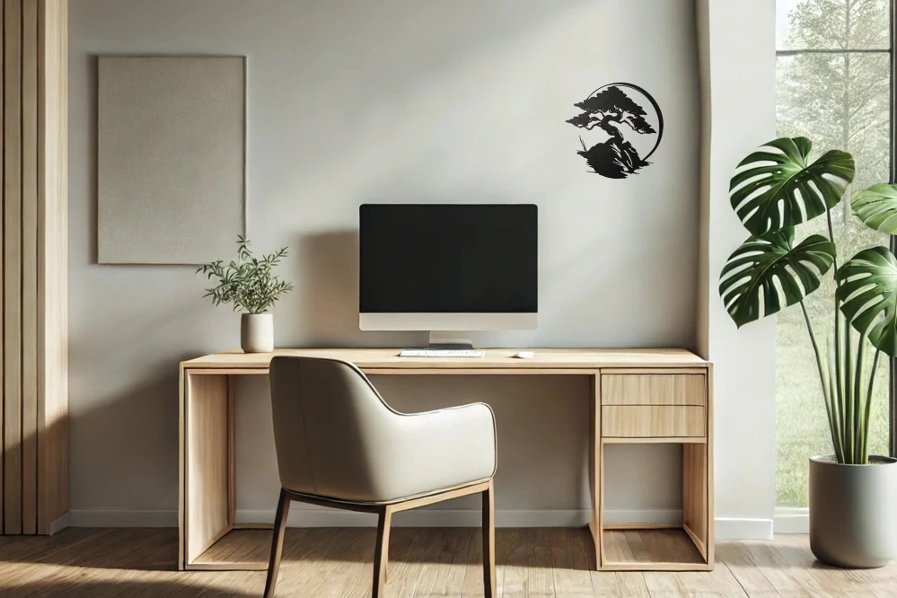 Wall Art Bonsai s měsícem