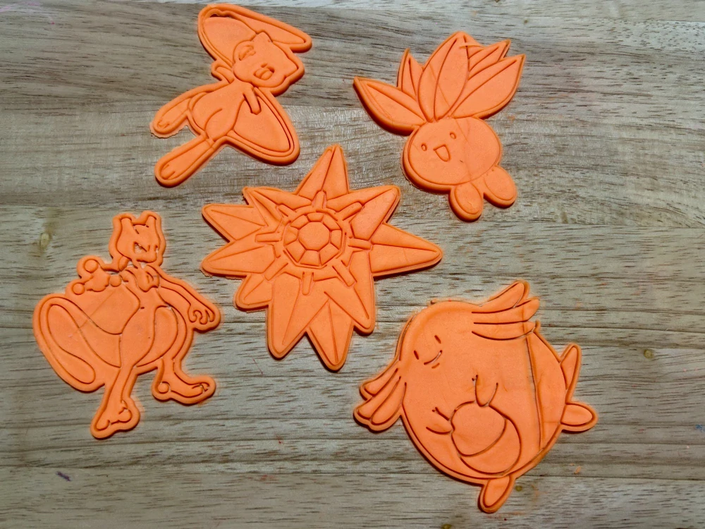 3D Tištěná Vykrajovátka – Pokémon Edice (inspirováno postavičkami Pokémon)