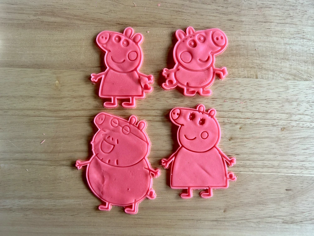 3D Tištěná Vykrajovátka – inspirováno pohádkou Peppa Pig