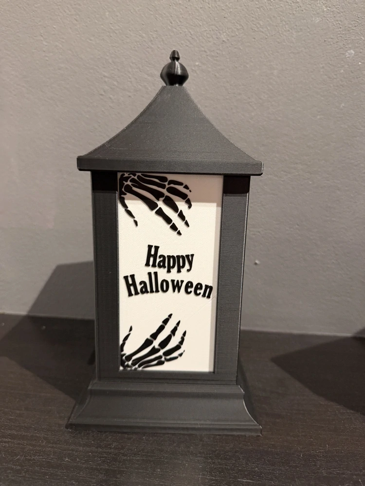 Halloweenská lucerna na LED svíčku