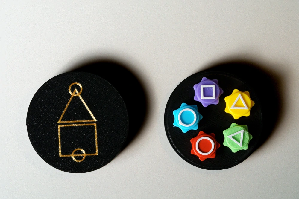 Korejská tradiční hra Gonggi – 3D tištěná verze