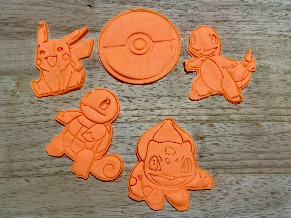 3D Tištěná Vykrajovátka – Pokémon Edice (inspirováno postavičkami Pokémon)