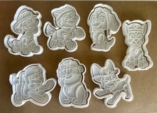 3D Tištěná Vykrajovátka – Zvířecí hrdinové (inspirováno Tlapkovou Patrolou)