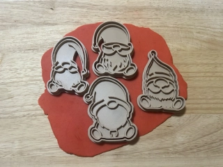 3D Tištěná Vykrajovátka – Vánoční skřítci (sada 4 kusů)