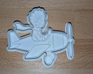 3D Tištěné Vykrajovátko – Malý princ v letadle (inspirováno příběhem)