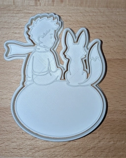 3D Tištěné Vykrajovátko – Princ a liška na planetě (inspirováno příběhem)