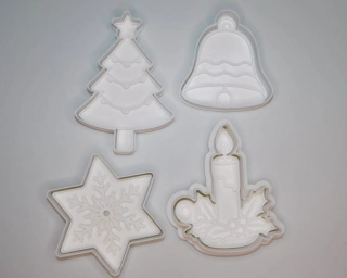 3D Tištěná Vykrajovátka – Vánoční sada 4 motivů