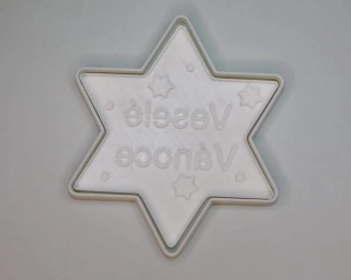 3D Tištěné Vykrajovátko – Hvězda - Veselé Vánoce