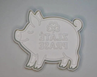 3D Tištěné Vykrajovátko – Zlaté prase