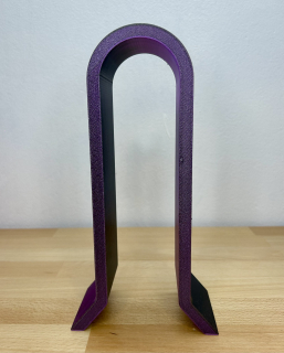Stojánek na sluchátka - černo/fialový