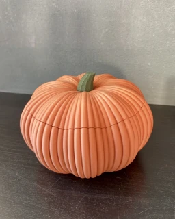 Dekorativní úložná dýně s víčkem (17 cm)