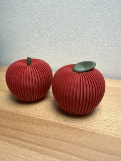 Dekorativní podzimní jablka z 3D tisku – sada 2 ks