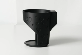 Držák na nápoje – motiv srdíčka (pro kočárky Cybex)